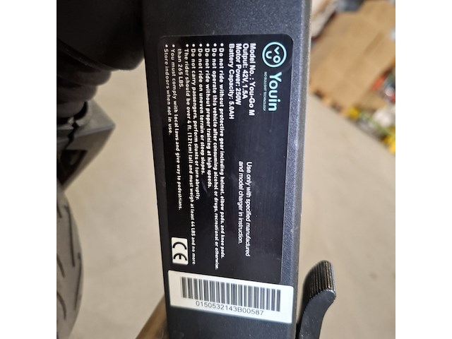 Elektrische step, youin, you-go m - afbeelding 3 van  11