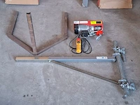 Elektrische takel, hbm, pa 400d, 2020, met hijsconstructie