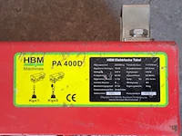 Elektrische takel, hbm, pa 400d, 2020, met hijsconstructie - afbeelding 7 van  8