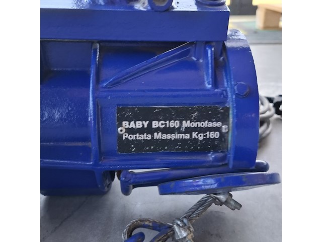 Elektrische takel / lier – 230v, blauw - afbeelding 6 van  10