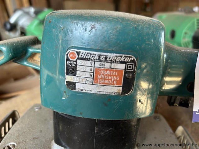 Elektrische vlakschuurmachine black & decker orbital finishing sander, 400 w, 220 v. - afbeelding 2 van  2