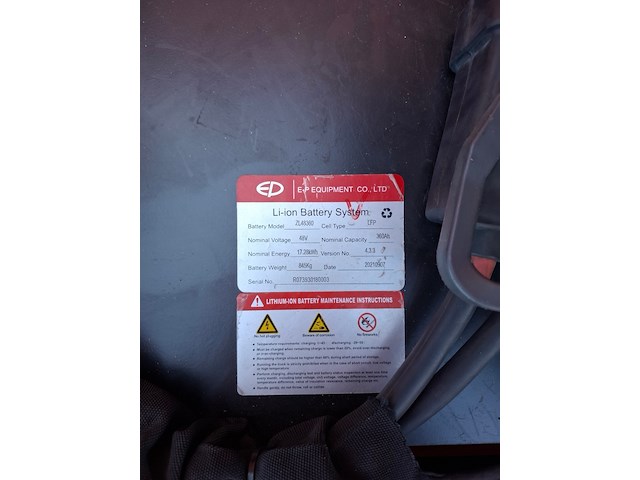Elektrische vorkheftruck , ep, cpd18tv8, 2021 - afbeelding 5 van  19