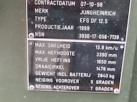 Elektrische vorkheftruck, jungheinrich, efg df 12.5, 1999 - afbeelding 9 van  17