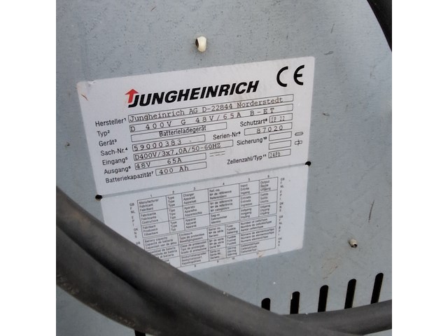Elektrische vorkheftruck, jungheinrich, efg df 15, 1996 - afbeelding 9 van  20