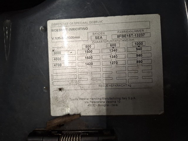 Elektrische vorkheftruck toyota, traigo 48 15, bouwjaar 2018 - afbeelding 9 van  22