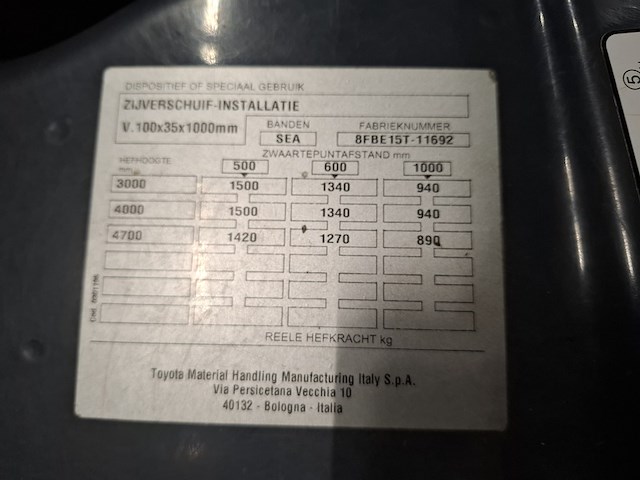 Elektrische vorkheftruck, toyota, traigo 48 15 - afbeelding 7 van  20