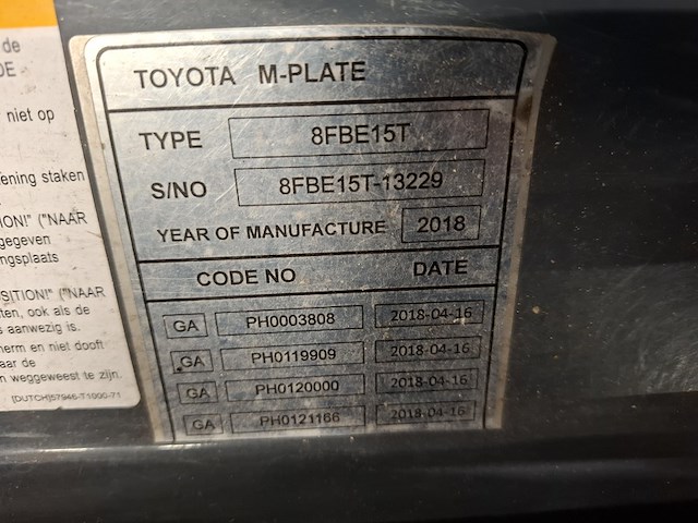 Elektrische vorkheftruck, toyota, traigo 48 15 - afbeelding 6 van  21