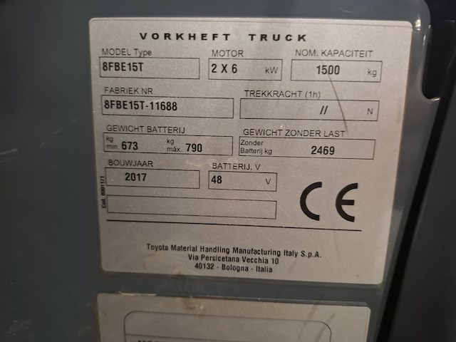 Elektrische vorkheftruck toyota, traigo 48 15 - afbeelding 8 van  24