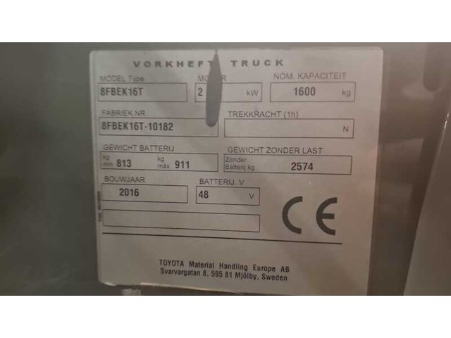 Elektrische vorkheftruck, toyota, triago 48 16 - afbeelding 3 van  40