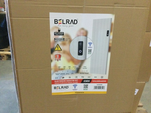 Elektrische wandradiator belrad, blrew006, wit - afbeelding 3 van  3