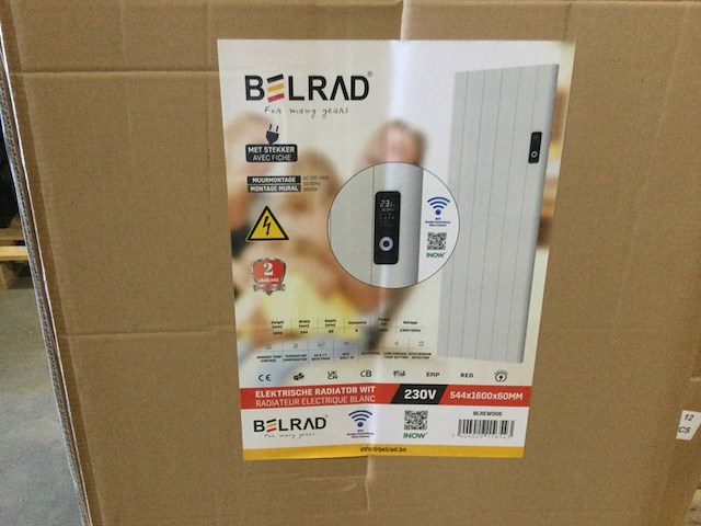 Elektrische wandradiator belrad, blrew006, wit - afbeelding 3 van  3