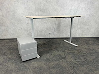 Elektrische zit-sta bureau met ladenblok 180x80 - afbeelding 4 van  7