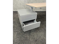 Elektrische zit-sta bureau met ladenblok 180x80 - afbeelding 10 van  15
