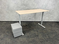 Elektrische zit-sta bureau met ladenblok 180x80 - afbeelding 4 van  15