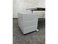 Elektrische zit-sta bureau met ladenblok 180x80 - afbeelding 8 van  15
