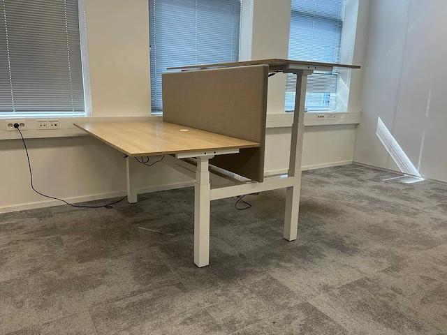 Elektrische zit-sta duo bureau 160x80 - afbeelding 1 van  17