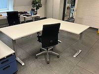 Elektrische zit sta hoek bureau (2x) - afbeelding 1 van  5