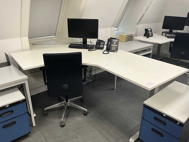 Elektrische zit sta hoek bureau (2x) - afbeelding 3 van  5