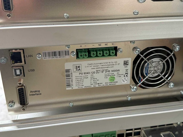 Elektro automatic gmbh - ps 9040-120 2 u 19 2he 3000w - labvoeding - afbeelding 5 van  7