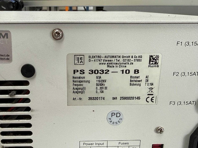 Elektro automatik gmbh - ps 3032-10b - power supply - afbeelding 4 van  4