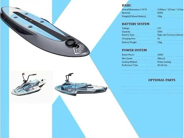 Elektro jet surfboard - waterscooter - afbeelding 3 van  3