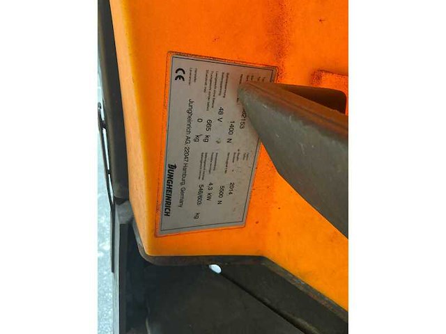 Elektro trekker, jungheinrich, esz-570, geel, 2014 - afbeelding 11 van  15