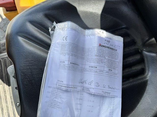 Elektro trekker, jungheinrich, esz-570, geel, 2017 - afbeelding 5 van  14