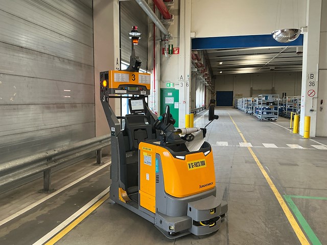 Elektro trekker jungheinrich, ezs-350-a-ftf, geel, bouwjaar 2018, elektrisch - afbeelding 1 van  14