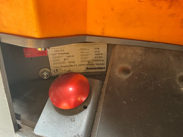 Elektro trekker, jungheinrich, ezs-570, geel, 2016, elektrisch - afbeelding 13 van  14