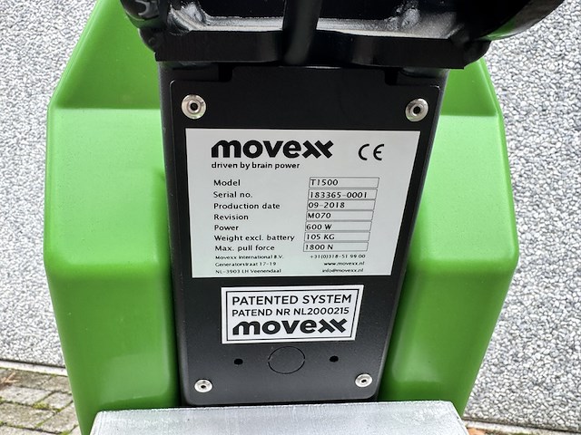 Elektro trekker, movexx, t1500, groen, 2018, elektrisch - afbeelding 3 van  8
