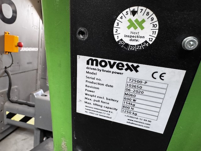 Elektro trekker movexx, t2500-p, groen, bouwjaar 2020 - afbeelding 2 van  4