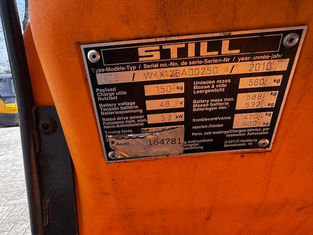 Elektro trekker, still, r03, geel, 2010, elektrisch - afbeelding 5 van  10