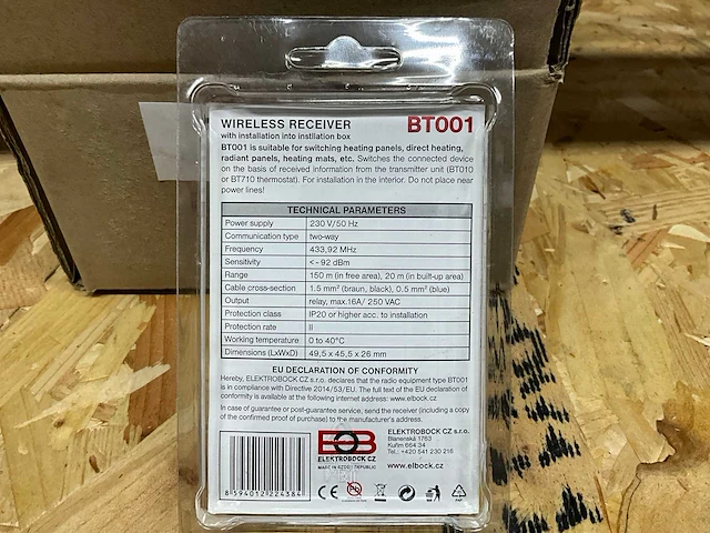 Elektrobock bt001 draadloze ontvanger (5x) - afbeelding 3 van  3
