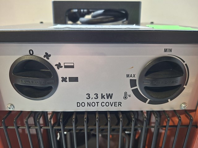 Elektroheater - 3kw - 230v trotec, tds 20, bouwjaar 2017 - afbeelding 2 van  5