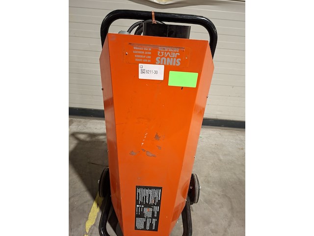 Elektroheater 10kw typhoon ventilator 400v, sinusjevi, typhoon shk 10, 2011 - afbeelding 4 van  6