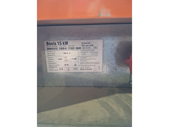 Elektroheater 15kw 400v inelco, 88850550 dania sh 15kw, bouwjaar 2023 - afbeelding 5 van  6