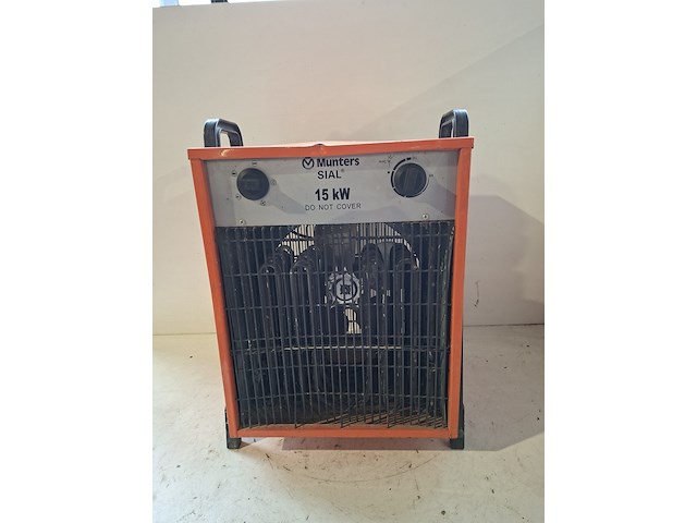 Elektroheater 15kw 400v sial / munters, rpl 15 ft, bouwjaar 2011 - afbeelding 1 van  5