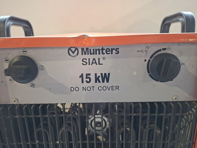 Elektroheater 15kw 400v sial / munters, rpl 15 ft, bouwjaar 2011 - afbeelding 2 van  5