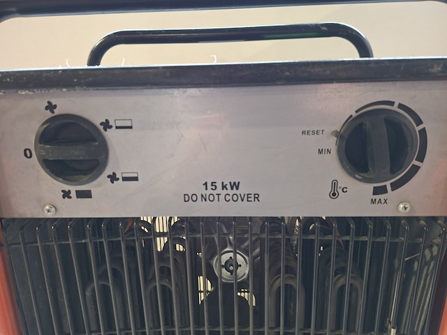 Elektroheater 15kw 400v trotec, tds 75, bouwjaar 2016 - afbeelding 2 van  6