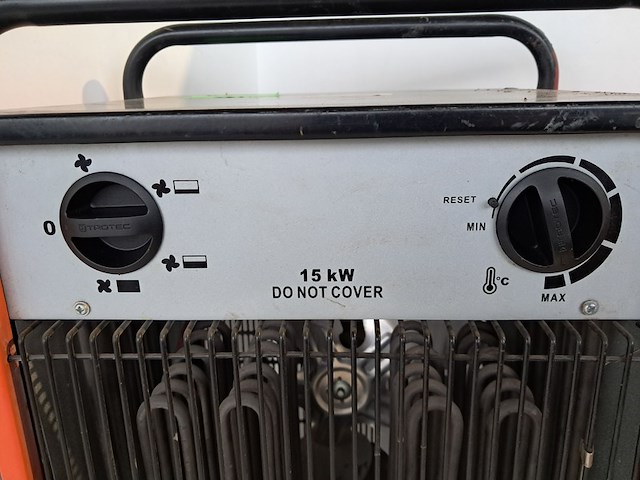 Elektroheater 15kw 400v trotec, tds 75, bouwjaar 2016 - afbeelding 5 van  7