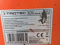 Elektroheater 15kw 400v trotec, tds 75, bouwjaar 2016 - afbeelding 6 van  7
