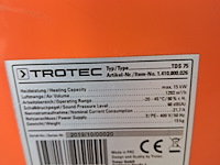 Elektroheater 15kw 400v trotec, tds 75, bouwjaar 2019 - afbeelding 6 van  7
