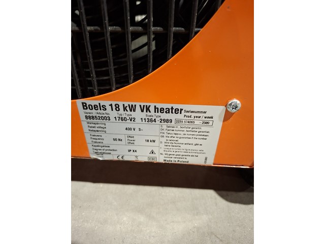 Elektroheater 18kw 400v, inelco, 88850633 dania 18kw, 2022 - afbeelding 7 van  7
