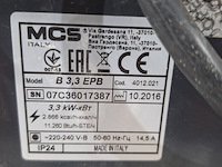 Elektroheater 3kw 230v master, b3.3epb, bouwjaar 2016 - afbeelding 5 van  6