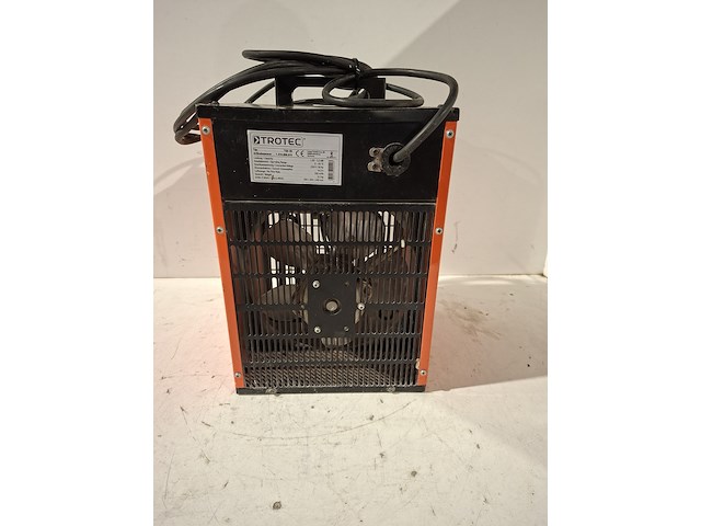 Elektroheater 3kw 230v trotec, tds 20, bouwjaar 2014 - afbeelding 4 van  6