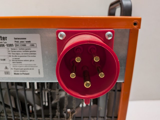 Elektroheater 9kw 400v inelco, 88849450 dania sh 9kw, bouwjaar 2023 - afbeelding 5 van  6