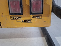 Elektroheater infrarood 3kw 230v (red rad) master, ts3a, bouwjaar 2018 - afbeelding 2 van  6