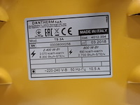 Elektroheater infrarood 3kw 230v (red rad) master, ts3a, bouwjaar 2018 - afbeelding 4 van  4