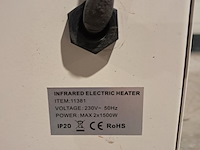 Elektroheater infrarood 3kw 230v (red rad) ningbo vertak, jd02001, bouwjaar 2019 - afbeelding 7 van  9