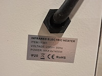 Elektroheater infrarood 3kw 230v (red rad) ningbo vertak, jd02001, bouwjaar 2022 - afbeelding 7 van  9